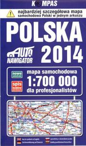 Mapa samochodowa. Polska 1:700 000 dla profesjonalistw - 2824237462