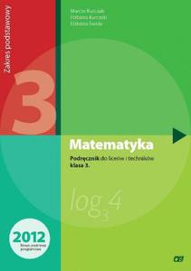 Matematyka. Klasa 3, Liceum i technikum. Podrcznik. Zakres podstawowy - 2837853748