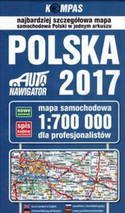 Mapa samochodowa. Polska 2017 dla profesjonalistw 1:700 000 - 2845070625