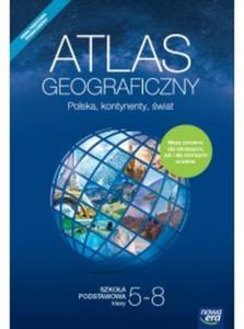 Atlas geograficzny dla klas 5-8. Szkoa podstawowa (2018). Polska, kontynenty, wiat - 2863296345