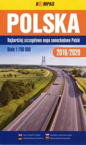 Polska 2019/2020 mapa samochodowa Polski 1:700 000 - 2862784283
