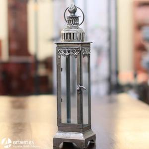 Lampion stylowy metalowy; latarnia prezent 64907