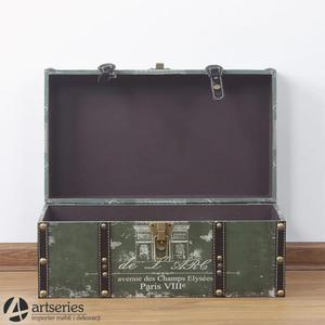 Zielona, stylizowana skrzynia - kufer retro 89901b - 2829134100