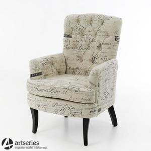 Rustykalny fotel tapicerowany, oryginalny i stylowy 74220 - 2853266040