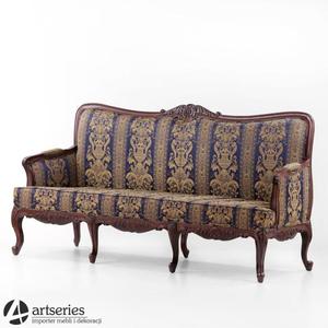 Antyczna, drewniana sofa stylizowana do salonu, szezlong | 163031 - 2858163276