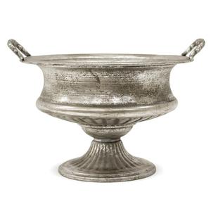 Metalowy wazon srebrna osonka stylowa 100836 - 2868745123