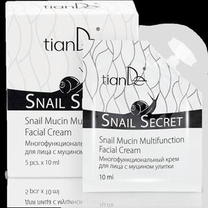 Wielofunkcyjny krem do twarzy z mucyn limaka „Snail secret”, TianDe 10 ml