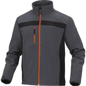 BLUZA ROBOCZA SOFTSHELL LULEA2 DELTAPLUS - SZARO-POMARACZOWY - 2855541207