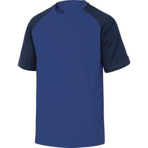 KOSZULKA ROBOCZA T-SHIRT Z BAWENY GENOA DELTAPLUS - NIEBIESKI - 2855541218