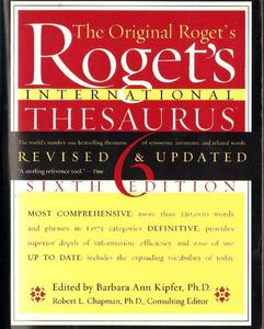 ROGET'S INTERNATIONAL THESAURUS. SIXTH EDITION (REVISED & UPDATED) [antykwariat]