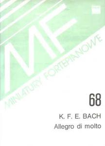 K.F.E Bach ALLEGRO DI MOLTO MINIATURA FORTEPIANOWA 68 - 2834459338