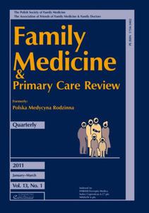 FAMILY MEDICINE & PRIMARY CARE REVIEW - ZESZYT 1/2011 - 2834459770