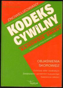 ZNOWELIZOWANY KODEKS CYWILNY. STAN PRAWNY NA 28 GRUDNIA 1996 [antykwariat] - 2834459814