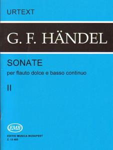 George Frideric Handel SONATE PER FLAUTO DOLCE E BASSO CONTINUO VOL. 2 [antykwariat] - 2834459919