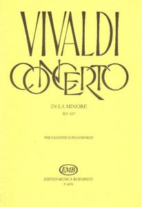 Antonio Vivaldi CONCERTO IN LA MINORE RV 497 PER FAGOTTO E PIANOFORTE [antykwariat] - 2834459939