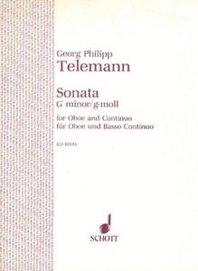 Georg Philipp Telemann SONATA G MINOR FOR OBOE AND CONTINUO [antykwariat] - 2834459940