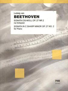 Ludwig van Beethoven SONATA CIS-MOLL OP. 27 NR 2 "KSIʯYCOWA" NA FORTEPIAN - 2834460910