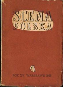 SCENA POLSKA. ZESZYT 4. ROK XV (1938) [antykwariat] - 2834462553