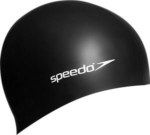 Czepek Junior Plain Flat Silicone Cap Speedo (czarny) - 2836453232