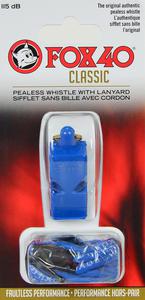 Gwizdek sdziowski Classic Safety ze sznurkiem Fox 40 (niebieski)