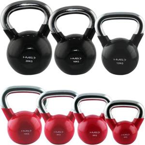 Zestaw kettlebelli z chromowan rczk 4-20kg HMS / Tanie RATY - 2841971564