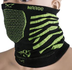 Maska treningowa, komin X9 30cm Naroo Mask (czarno-zielona) - 2855366786