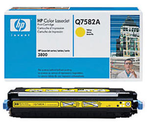 Oryginalny Toner HP Q7582A YELLOW toner do drukarki HP 3800 CP3505 - 2823907318