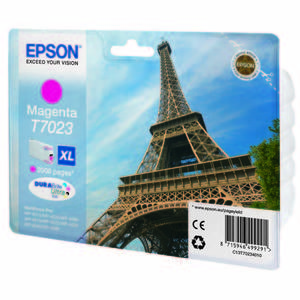 Oryginalny Epson T7023 XL MAGENTA tusz do drukarki Epson WorkForce Pro WP4000/4500/4525 series OEM C13T70234010 - 2823907893