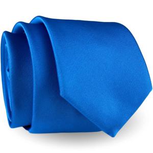 Krawat Mski Elegancki Modny led wski gadki niebieski lazurowy turkusowy G293 - 2859502466