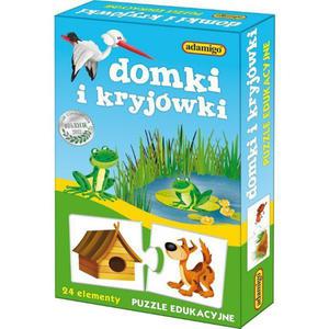 Puzzle Edukacyjne - Domki i Kryjwki - 2856451151
