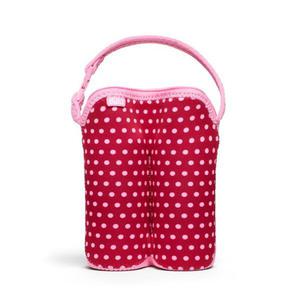 BUILT Bottle Buddy - Termoopakowanie do butelek podwjne (Baby Pink Mini Dots) - 2825558938