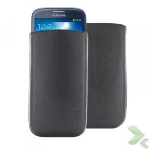 Valenta Pocket Classic - Skrzane etui wsuwka Samsung Galaxy S4/S III, HTC One i inne (czarny) - 2825562022