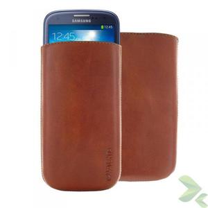 Valenta Pocket Classic - Skrzane etui wsuwka Samsung Galaxy S4/S III, HTC One i inne (brzowy) - 2825562095