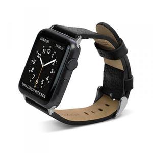 X-Doria Lux Band - Skrzany pasek do Apple Watch 38mm (czarny) - 2825565008