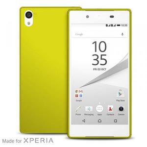 PURO Ultra Slim "0.3" Cover MFX - Zestaw etui + folia na ekran Sony Xperia Z5 (limonkowy) - 2825566378