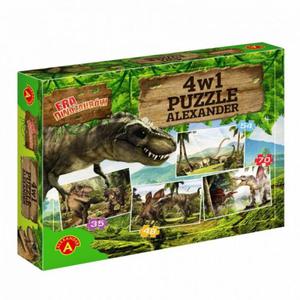 Puzzle 4w1 - Era dinozaurw - 2836079091