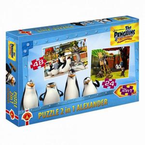 Puzzle 2w1 - Pingwiny z Madagaskaru serial 72 Elementy - 2836079343