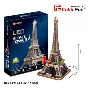 PUZZLE 3D Wiea Eiffla (wiato) - 2836081532