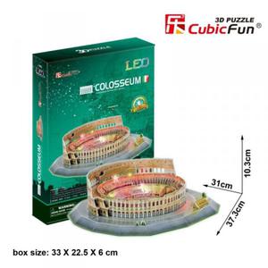 PUZZLE 3D Koloseum (wiato) - 2836081534