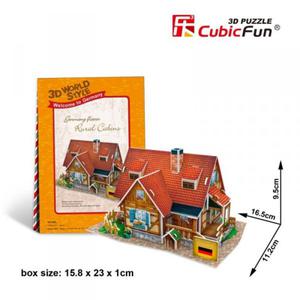 PUZZLE 3D Domki wiata - NiemcyRural Cabin - 2836081541