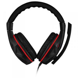 1Life Thunder Red - Suchawki stereofoniczne dla graczy z mikrofonem (czarny/czerwony) - 2825576125
