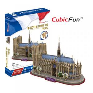 PUZZLE 3D Katedra Notre Dame 128 elementw- zestaw XL - 2836082033
