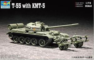 TRUMPETER T-55 with KMT- 5 - 2858319660