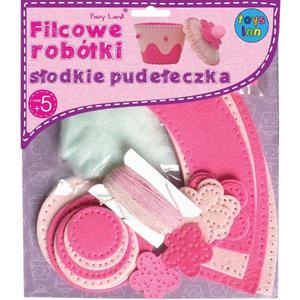 Filcowe sodkie pudeeczka, rowe - 2850400677