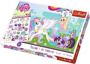 50 Elementw My Little Pony zabawy z ksiniczk Celesti - Puzzle + Tatuae - 2838766855