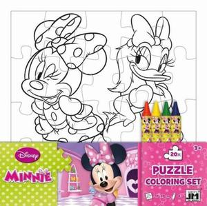 Minnie Puzzle kolorowanka + 4 kredki - 2847809575