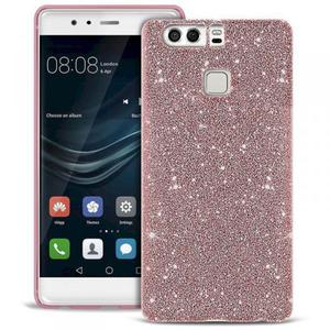 PURO Glitter Shine Cover - Etui Huawei P9 (Rose Gold) - 2858319788