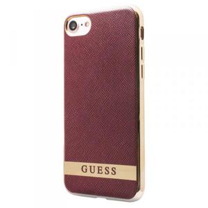 Guess Classic Soft Case - Etui iPhone 8 / 7 (czerwony/zoty) - 2858319794