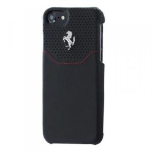 Ferrari Lusso Hardcase Racing - Etui skrzane iPhone 8 / 7 (czarny) - 2858613615
