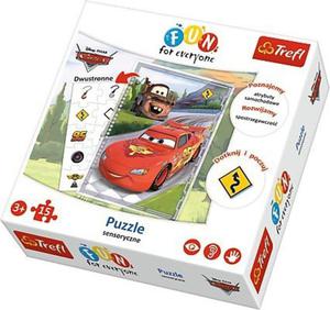 Fun For Everyone 15 Elementów Auta - puzzle sensoryczne